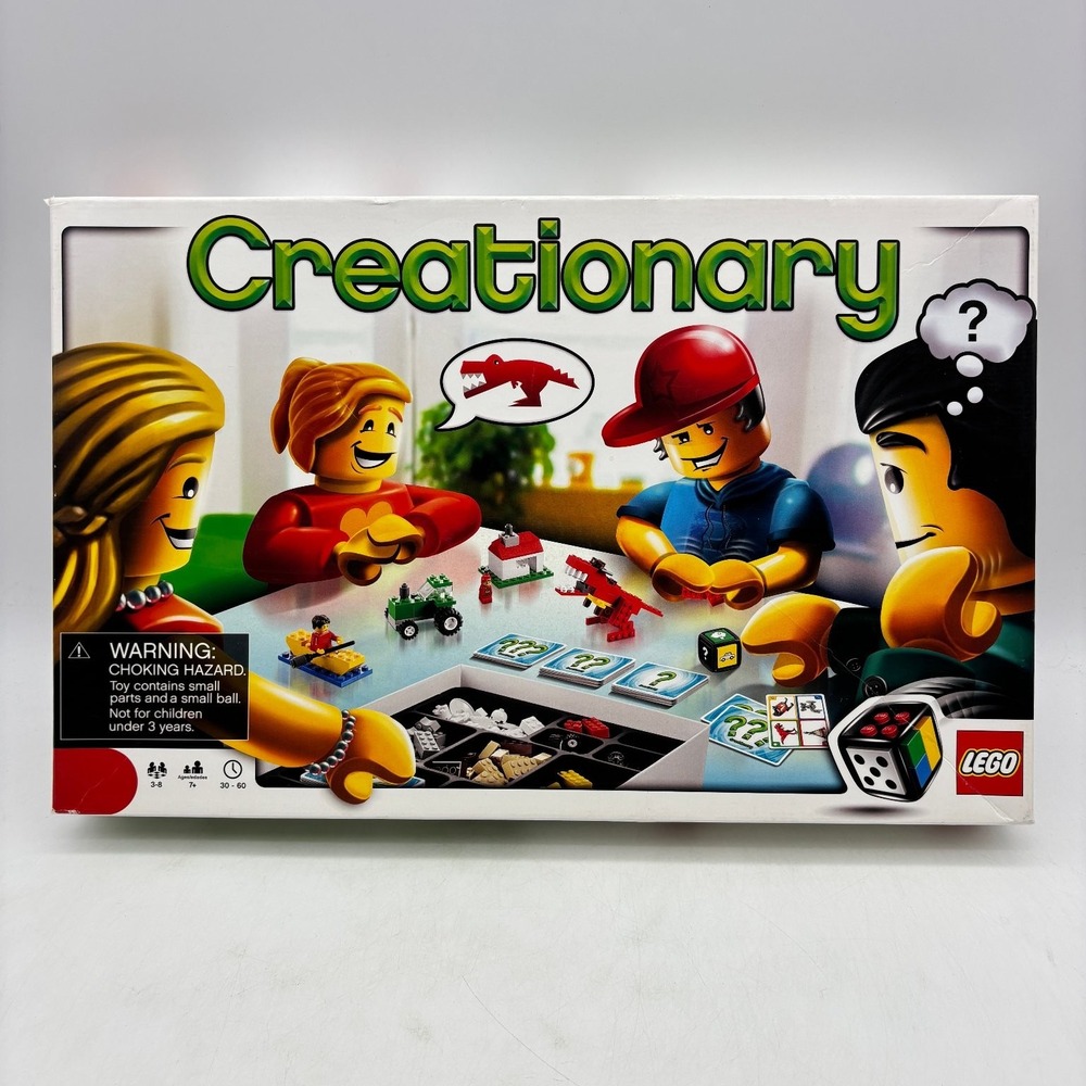 LEGO 3844 Creationary Game COMPLETE 2010 Building Challenges Cards